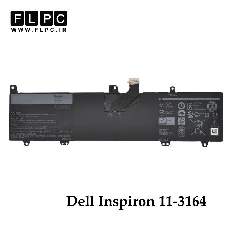 باتری لپ تاپ دل Dell Inspiron 11-3164 _3400mAh برند MM