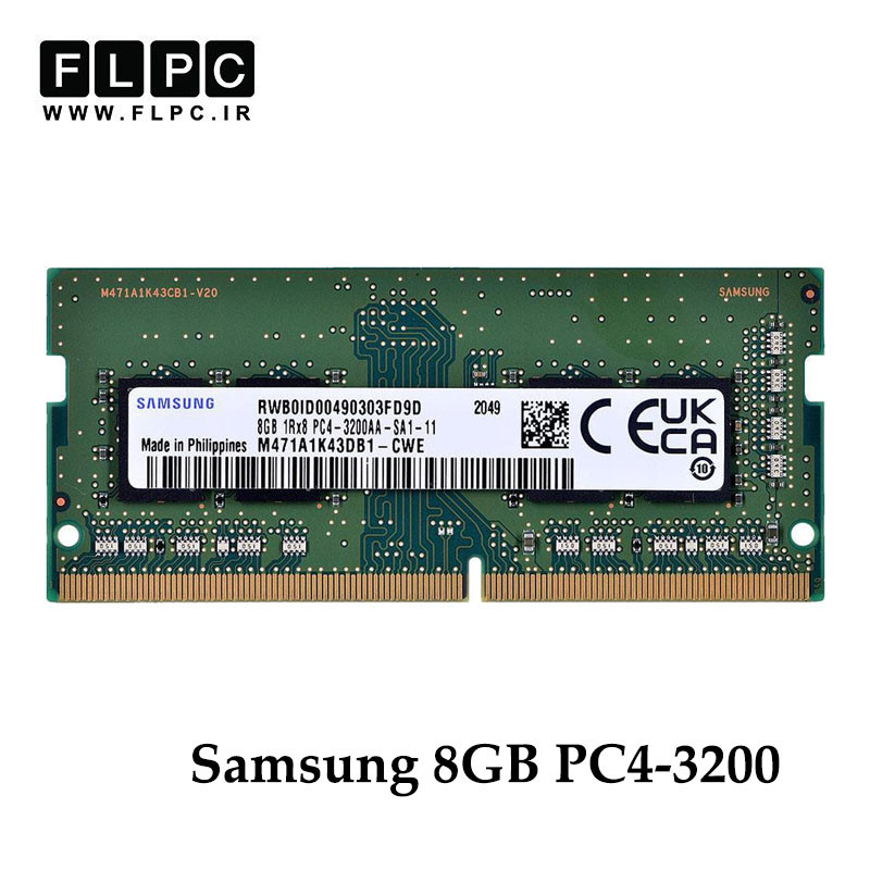 رم لپ تاپ 8 گیگ Samsung DDR4-PC4 (3200) _M471A1K43DB1-CWE