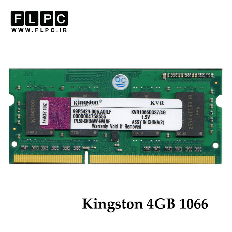 رم لپ تاپ 4 گیگ Kingston DDR3-PC3 (1066-8500) CL7 _KVR1066D3S7/4G کارکرده