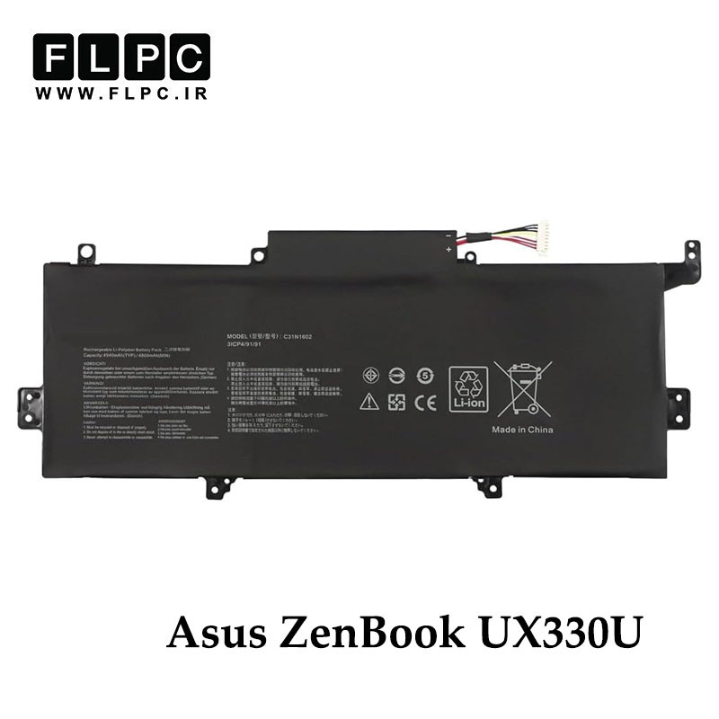 باتری لپ تاپ ایسوس Asus ZenBook UX330U _4350mAh برند MM