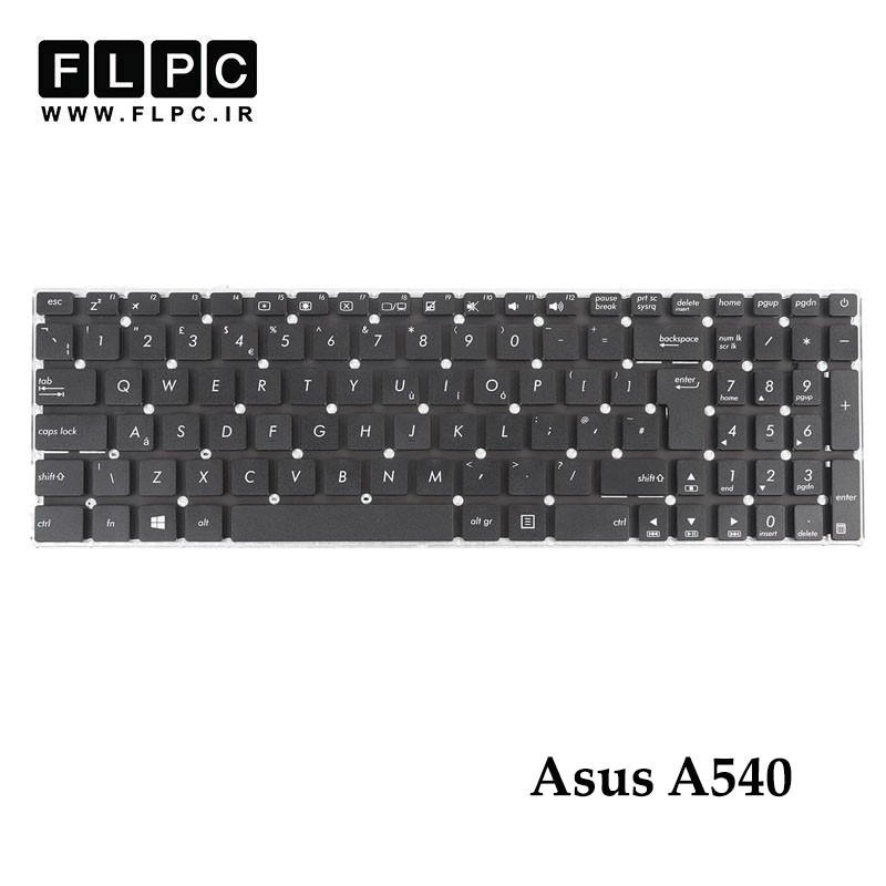 کیبورد لپ تاپ ایسوس Asus A540 اینتربزرگ- بدون فریم- به همراه کلید پاور