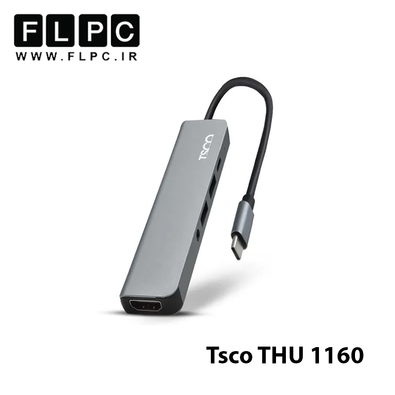 هاب 5 پورت تایپ سی تسکو مدل TSCO THU 1160