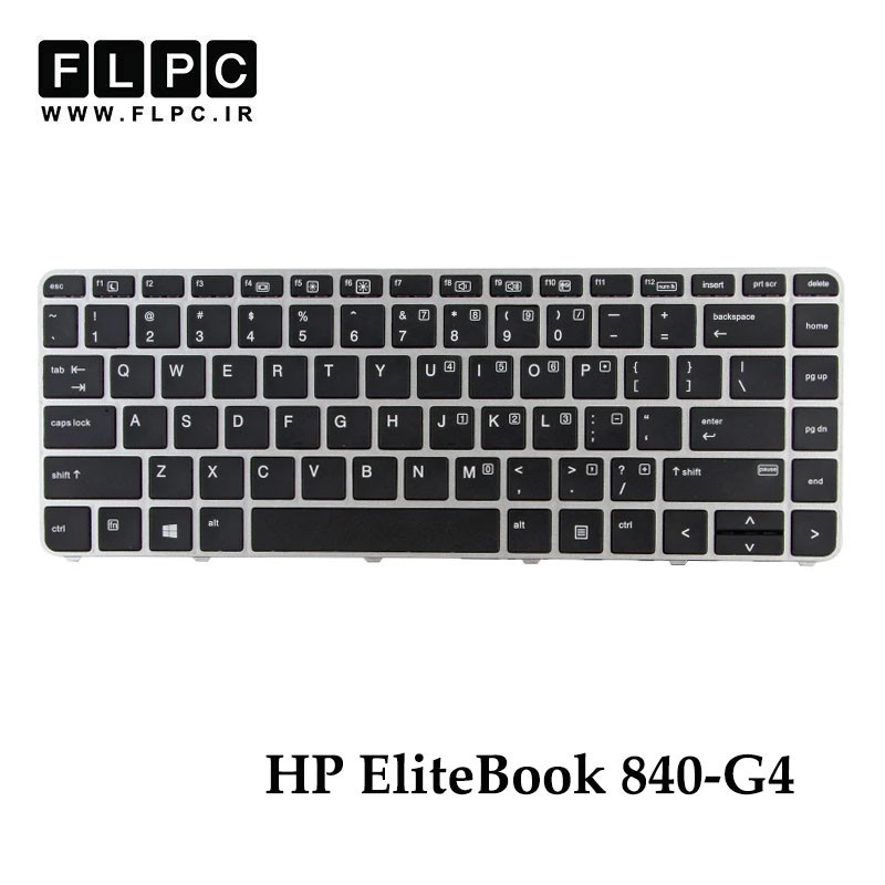 migrated_img_77222 کیبورد لپ تاپ اچ پی HP EliteBook 840-G4 مشکی با فریم نقره ای
