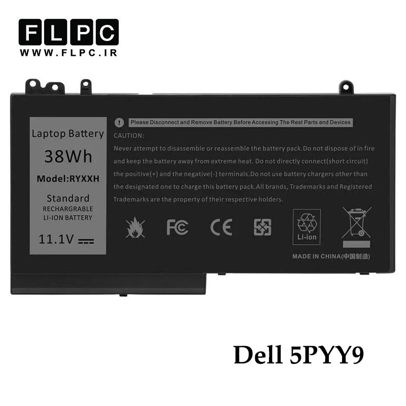 باتری لپ تاپ دل Dell 5PYY9 _3400mAh