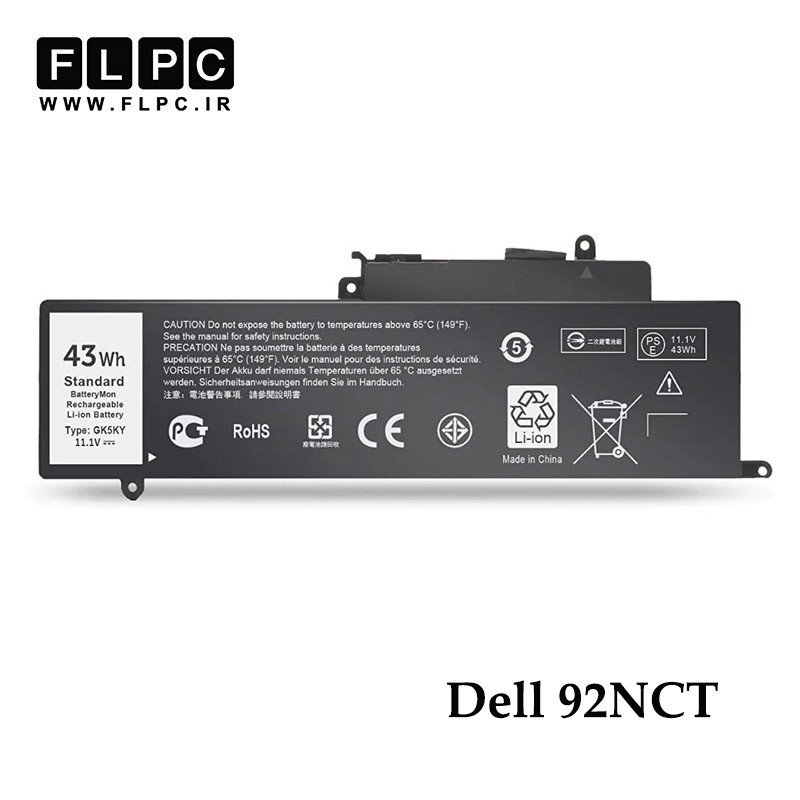 باتری لپ تاپ دل Dell 92NCT _3500mAh