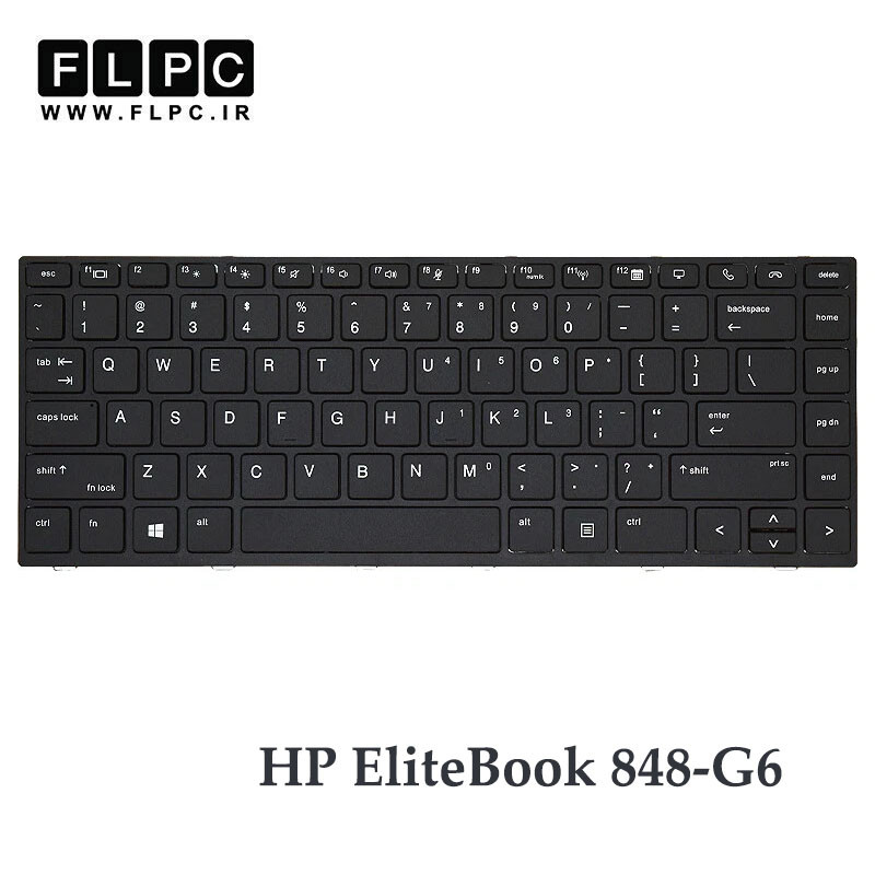 کیبورد لپ تاپ اچ پی HP EliteBook 848-G6 مشکی- با فریم- بدون موس