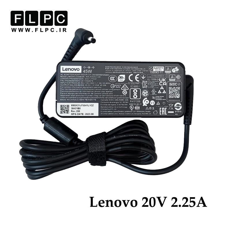 آداپتور لپ تاپ لنوو Lenovo 20V 2.25A Factory _4.0*1.7 کارکرده