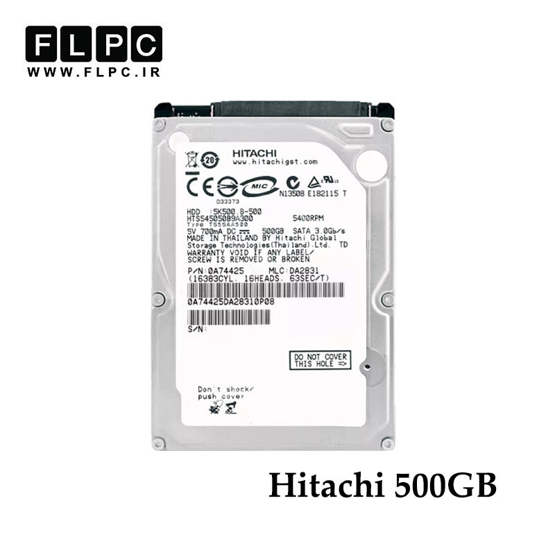 هارد HDD لپ تاپ 500 گیگابایت Hitachi مدل HTS545050B9A300 کارکرده
